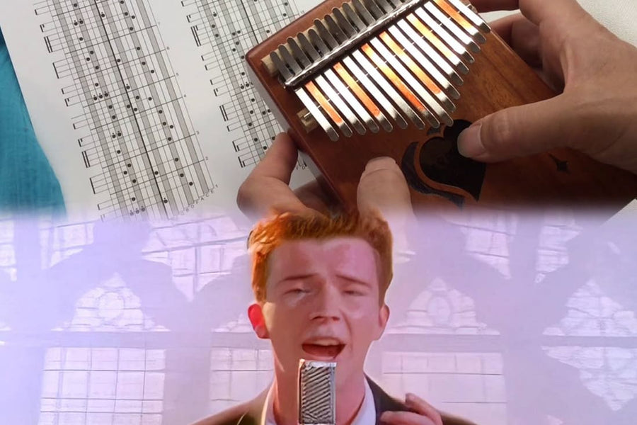 Partition Kalimba Never Gonna Give You Up Rick Astley 8753