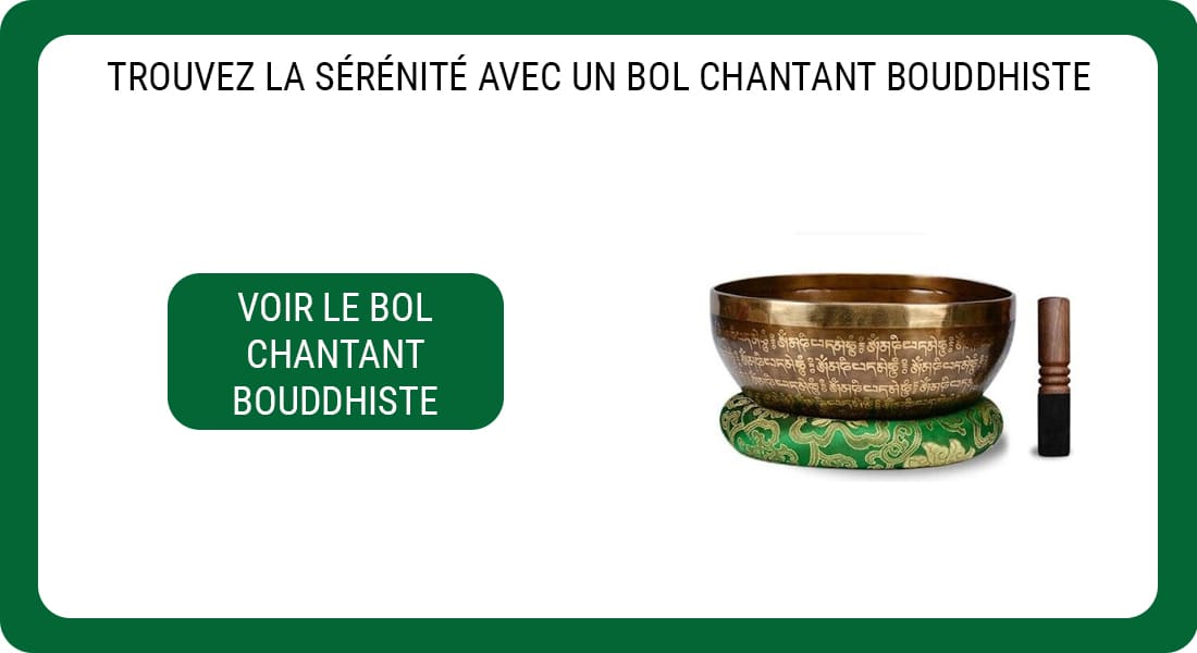 Une publicité pour un Bol Chantant Bouddhiste