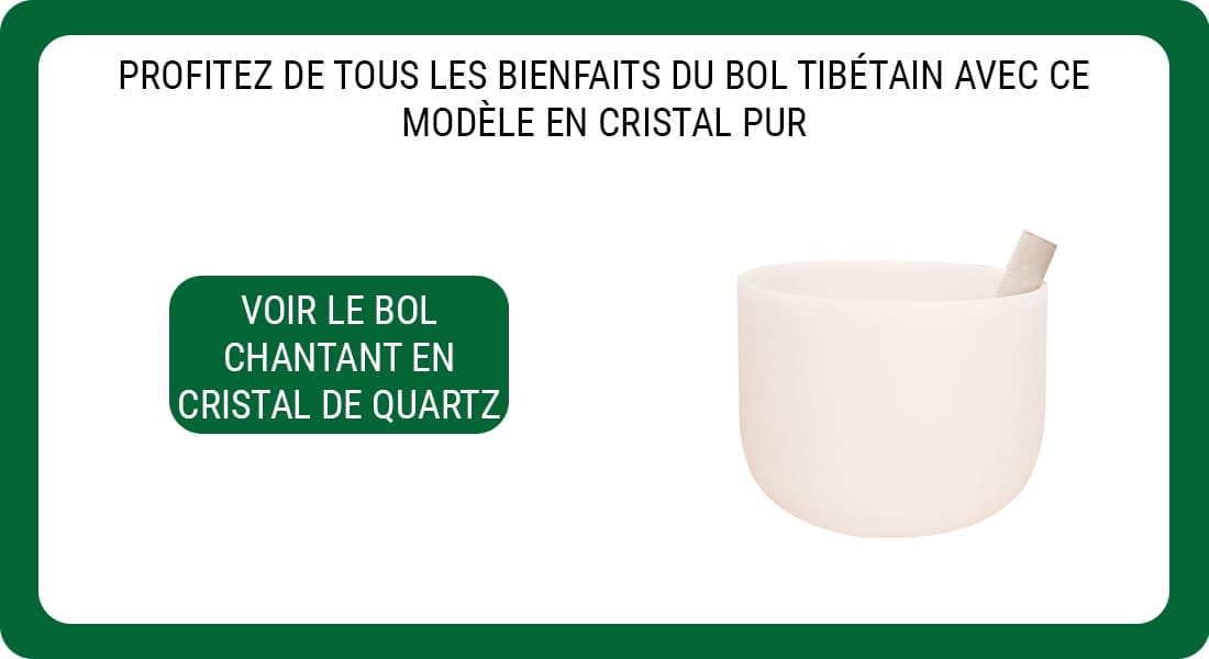 Pub Bol Chantant Cristal de Quartz pur