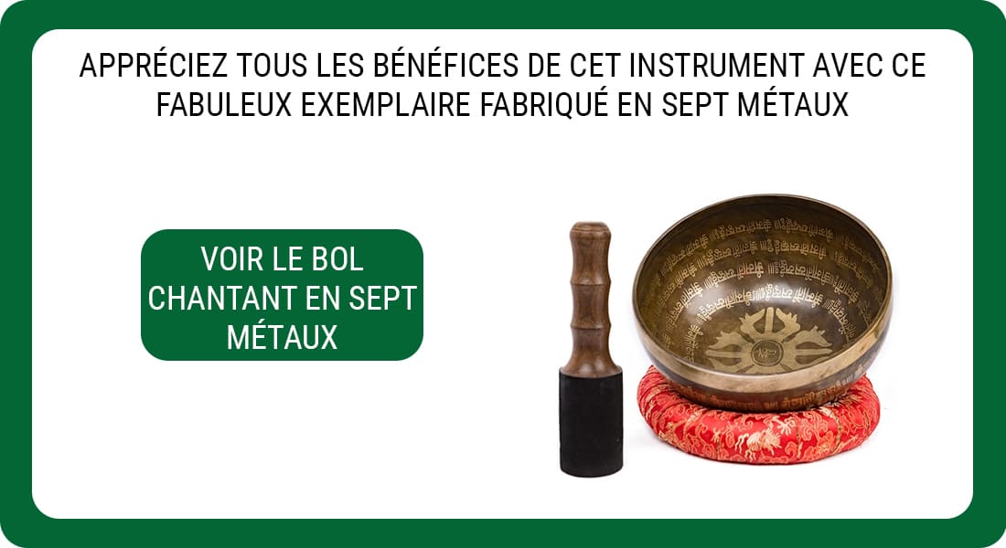 Une publicité pour un Bol Chantant en Sept Métaux