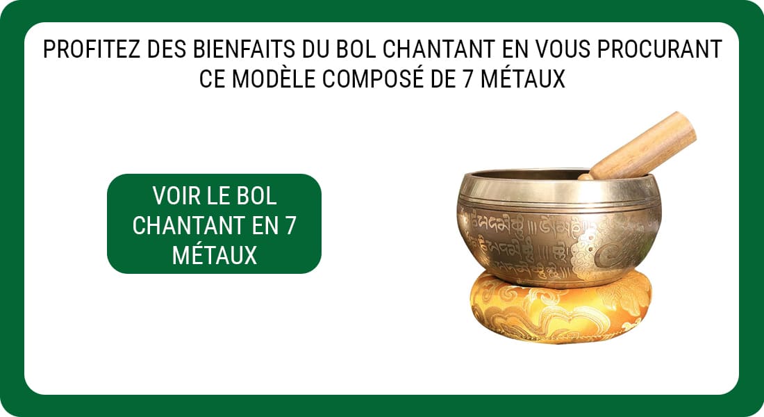 Bol chantant tibétain 7 métaux - La Boutique du Feng Shui