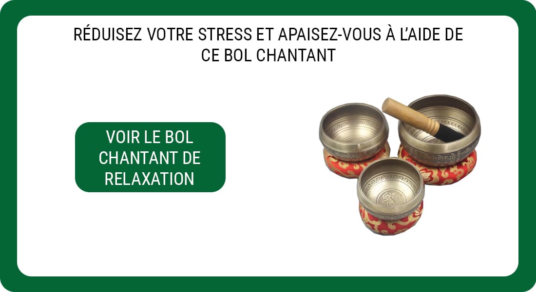 Une publicité pour un Bol Chantant de Relaxation