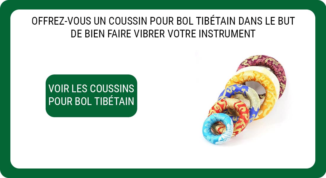 Une publicité pour des Coussins pour Bol Chantant