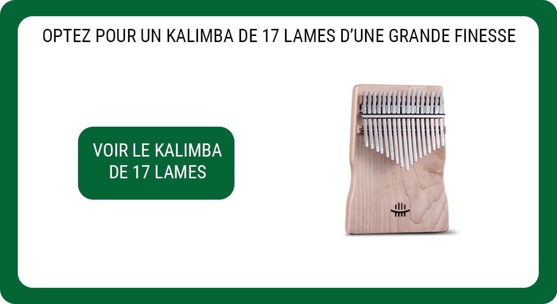 Publicité pour un Kalimba en Bois de 17 Lames