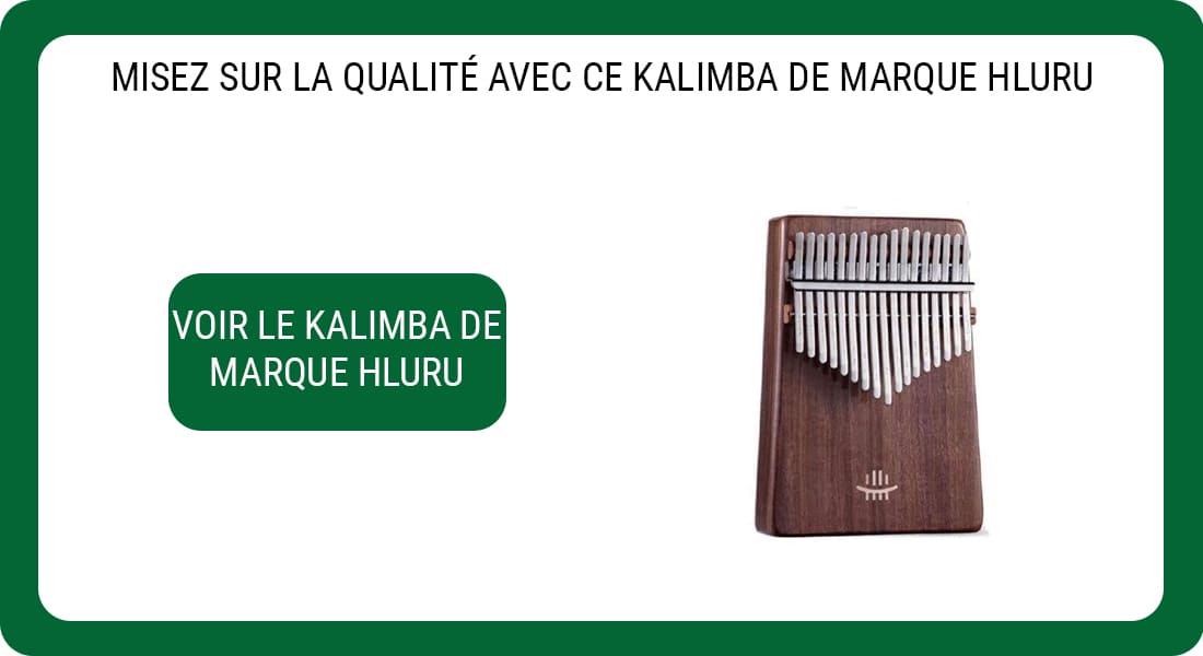 Une publicité pour un Kalimba de marque Hluru de 17 lames