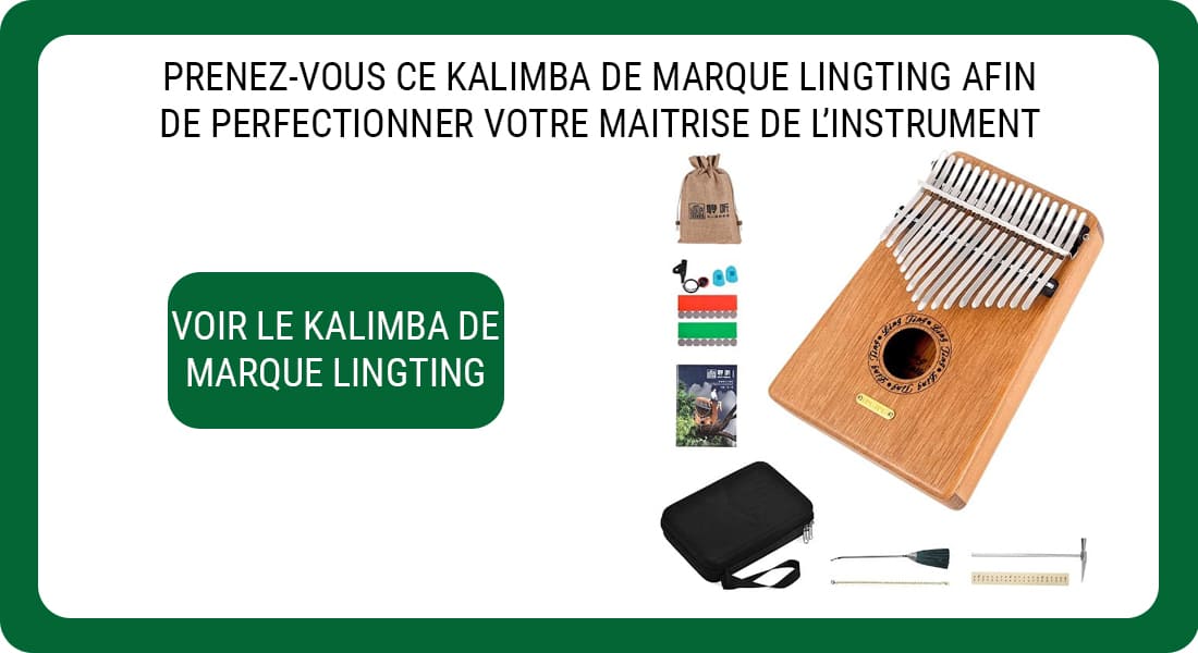 Publiclité pour un Kalimba de marque Lingting