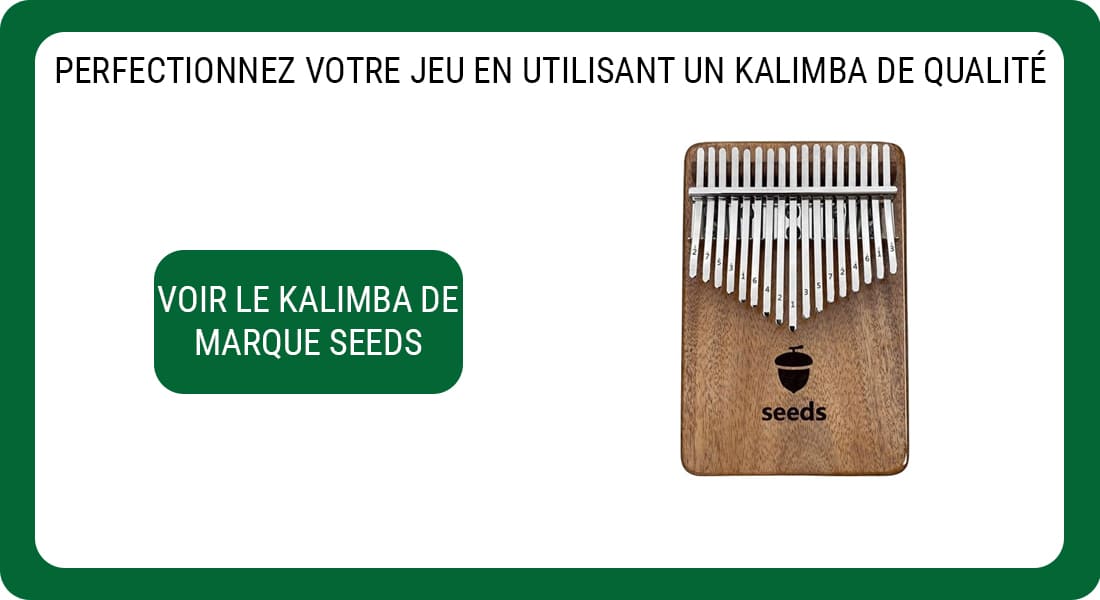 Publicité pour un Kalimba de marque Seeds