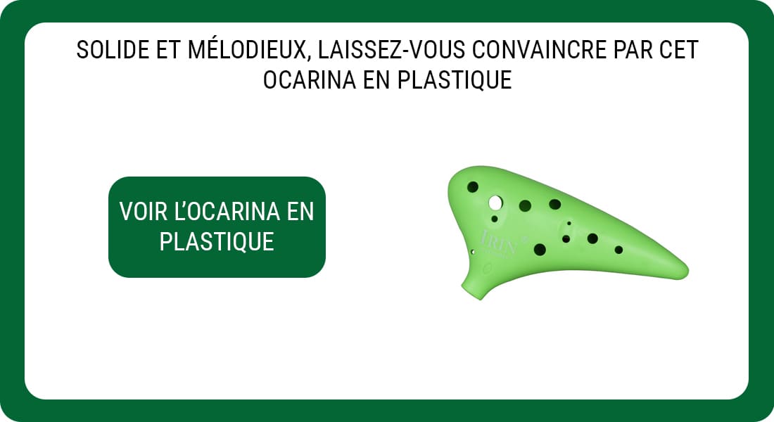 Une publicité pour un Ocarina en Plastique