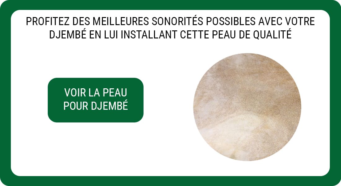 Une publicité pour une Peau de Djembé