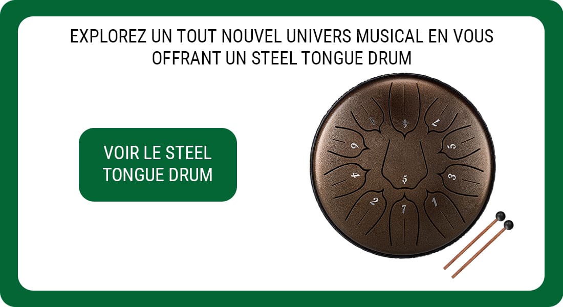 DICLLY Steel Tongue Drums,6 pouces 11 Tons Mini Tambour Handpan D