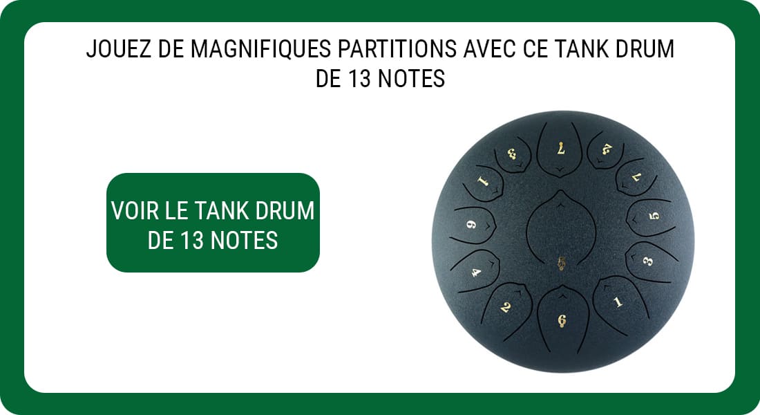 Steel Tongue Drum,Zen Drum,Tambour Zen,Partition Tongue Drum 11 Notes –