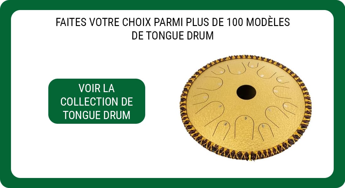 Une publicité pour une collection de Tongue Drum