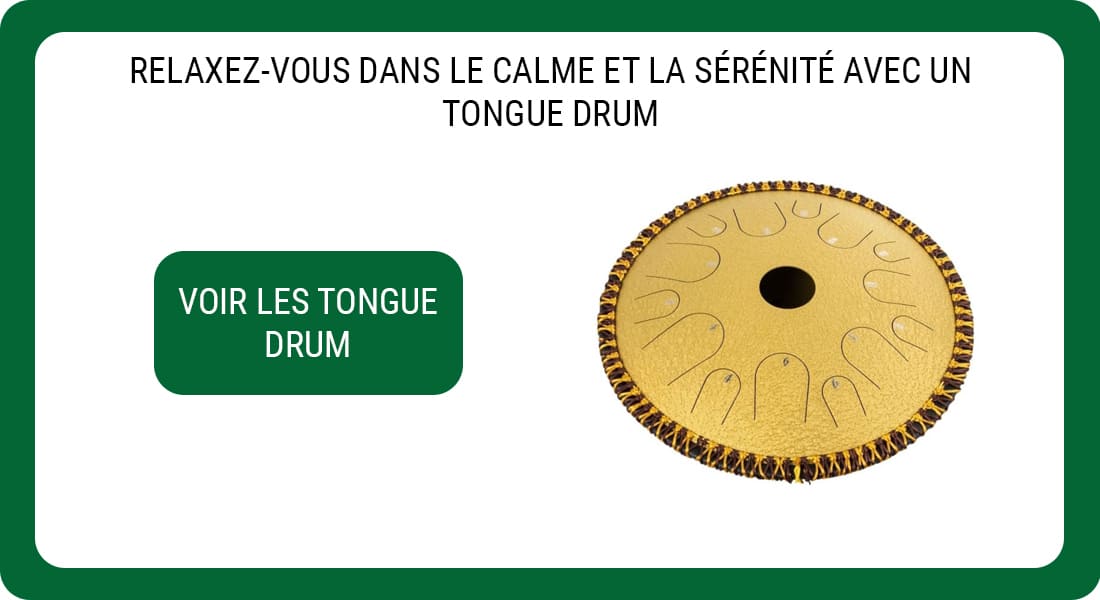 Une publicité pour des Tongue Drum
