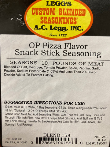 AC Leggs Restructured Venison Bacon Seasoning Blend 182