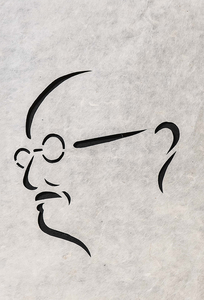 🇮🇳 Gandhiji Easy Drawing Step by Step | How To Draw Mahatma Gandhi
