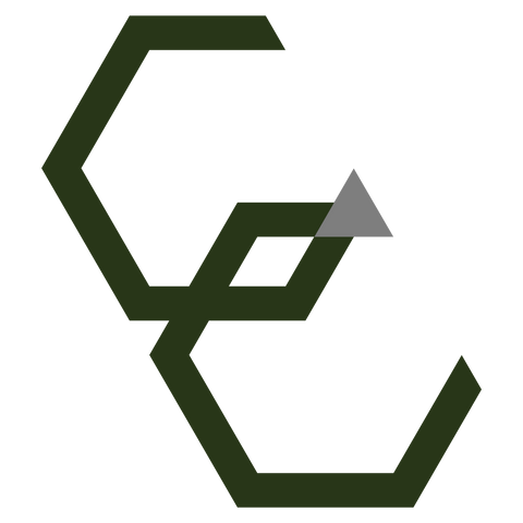 copper and Christ forest green border with gray equilateral triangle