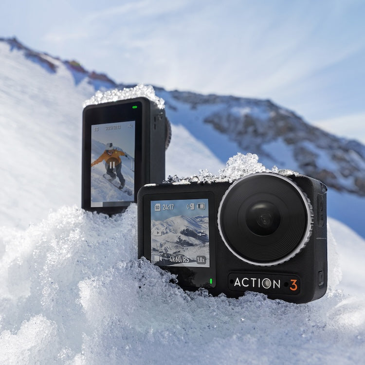 Lifestyle image of DJI OSMO 3 in the Snow