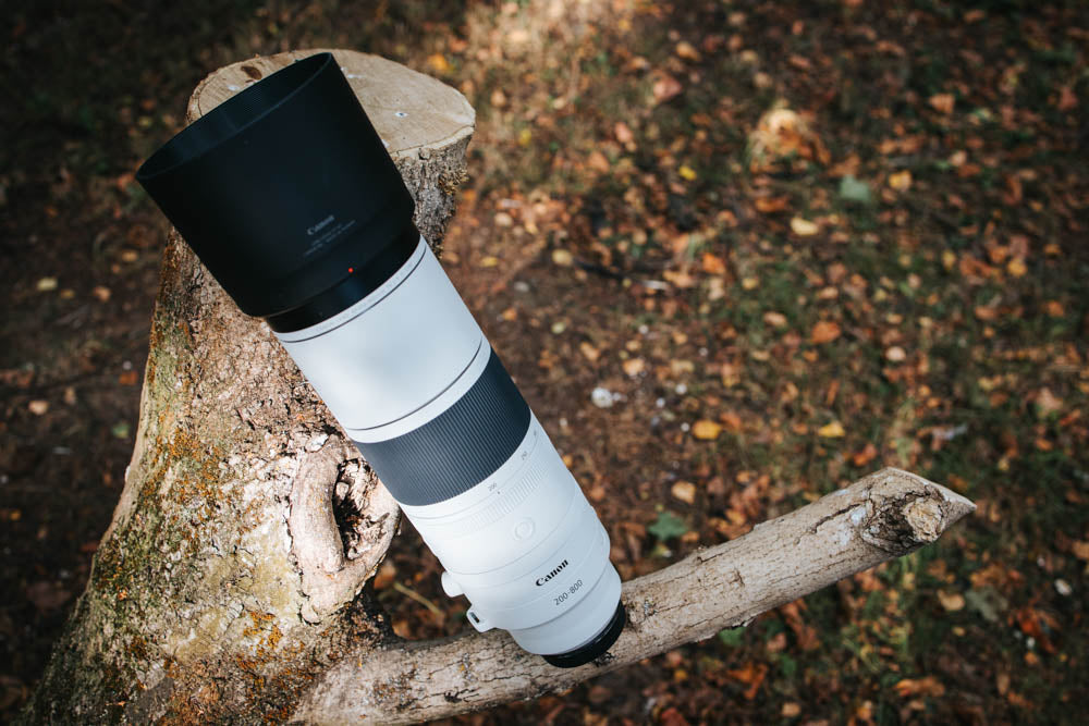 Photo of the lens outside in the autumn sun