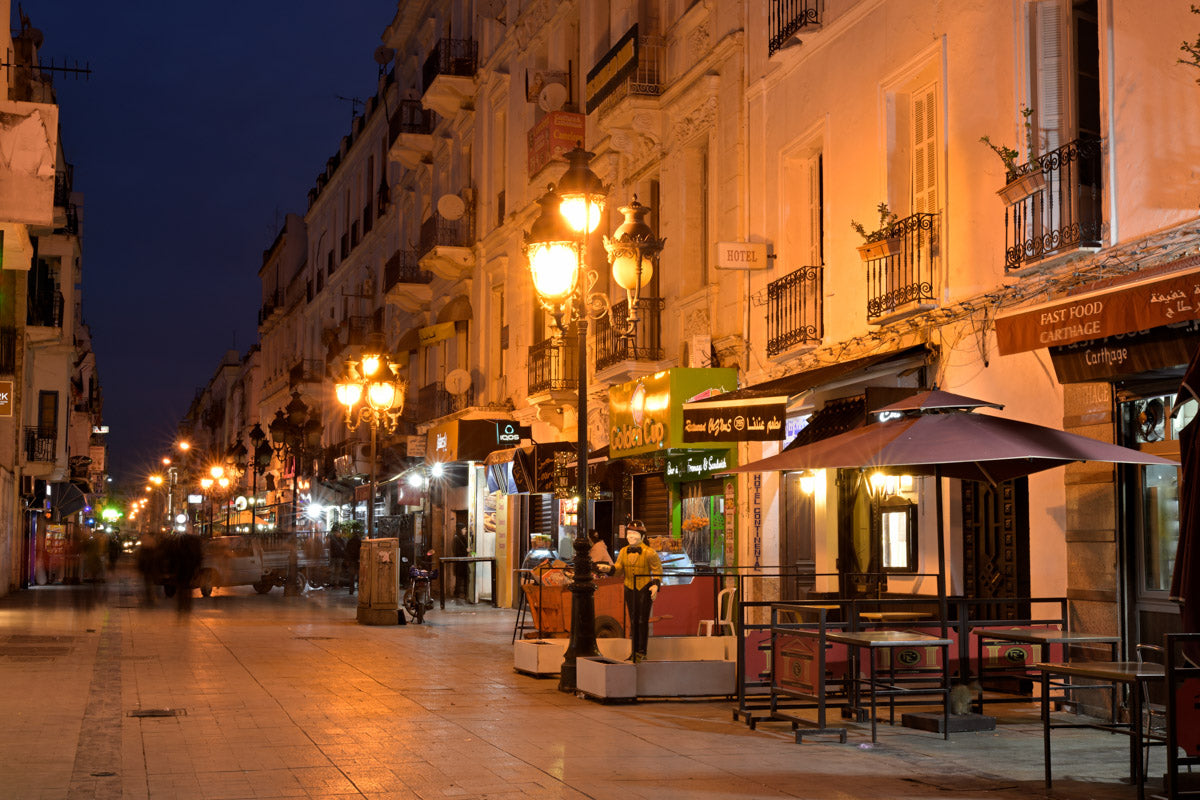 Tamron 28-75mm f2.8 - Sample Photo taken the lens - Photo of a town market at night