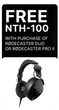 free rode nth-100 headphones with any rodecaster