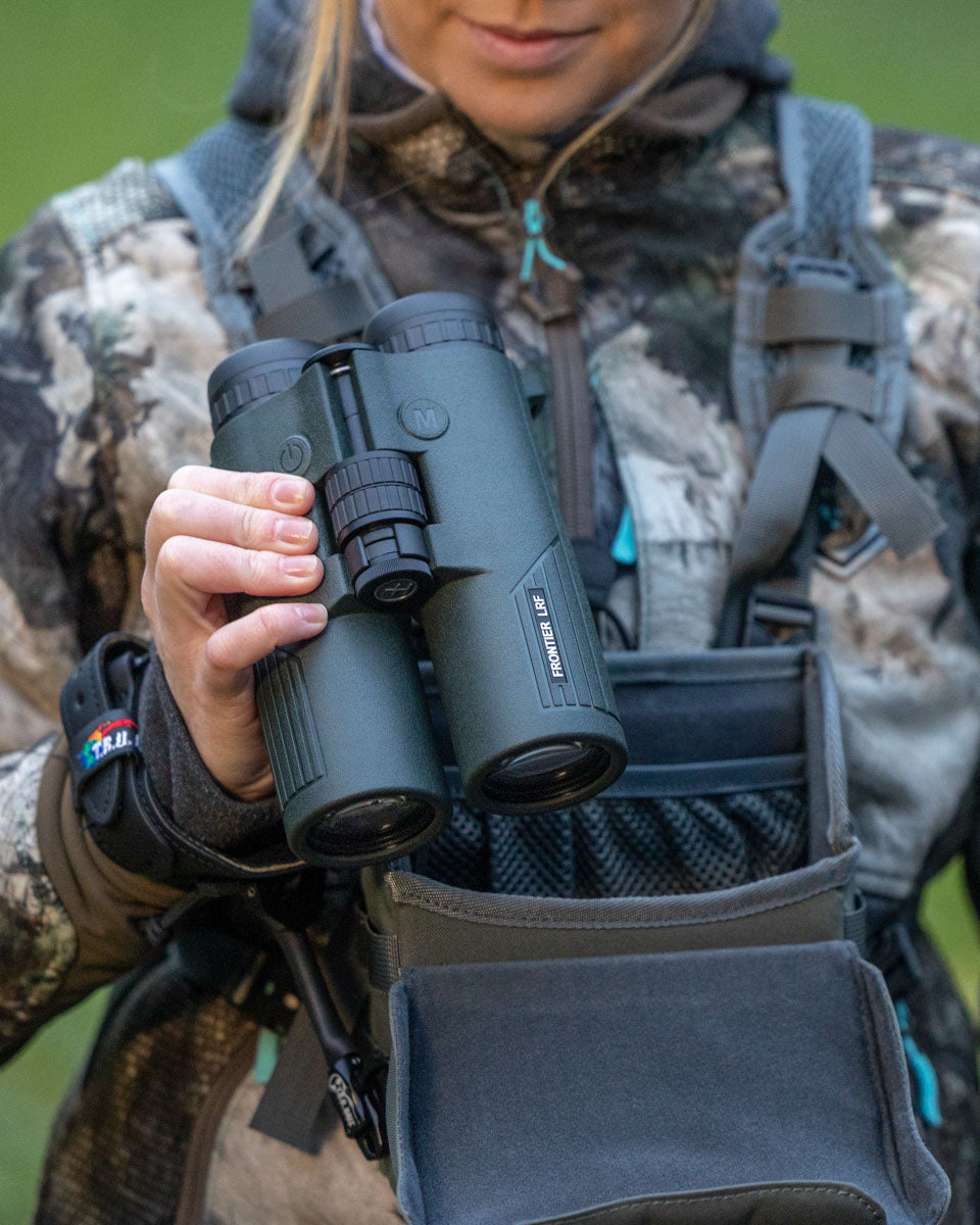 Lifestyle photo of the binoculars being used in the field