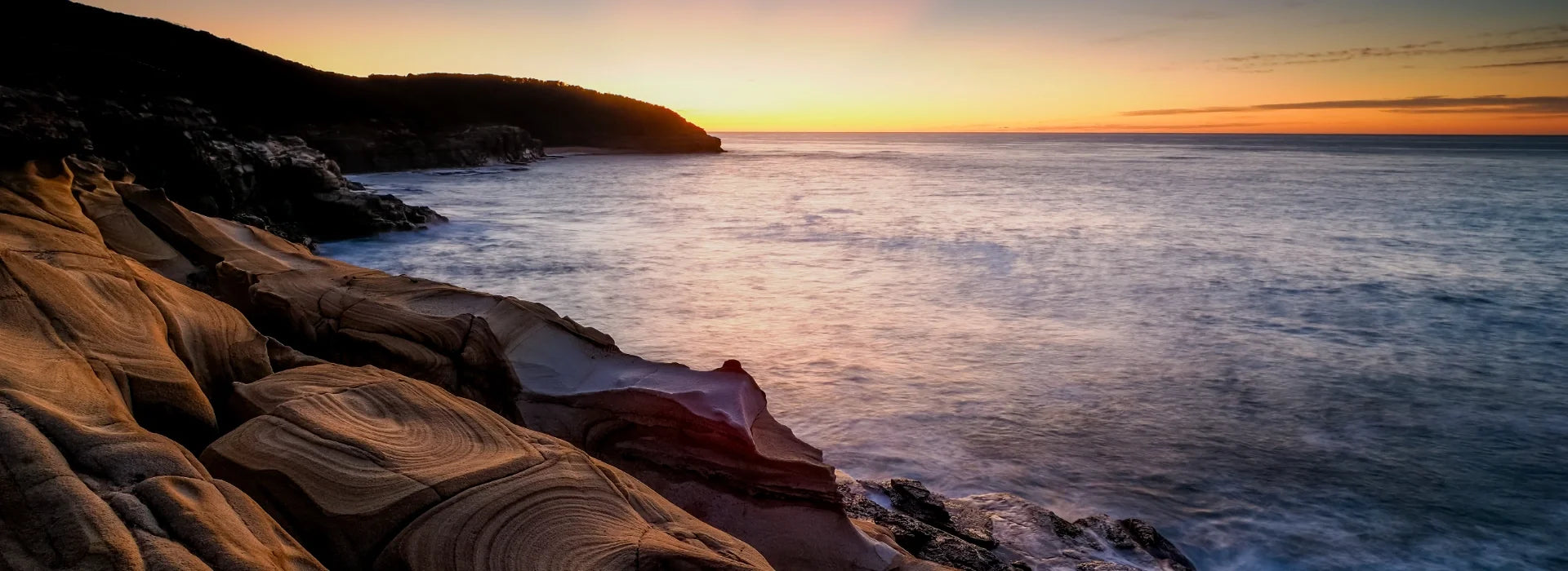 Sunset at the coast