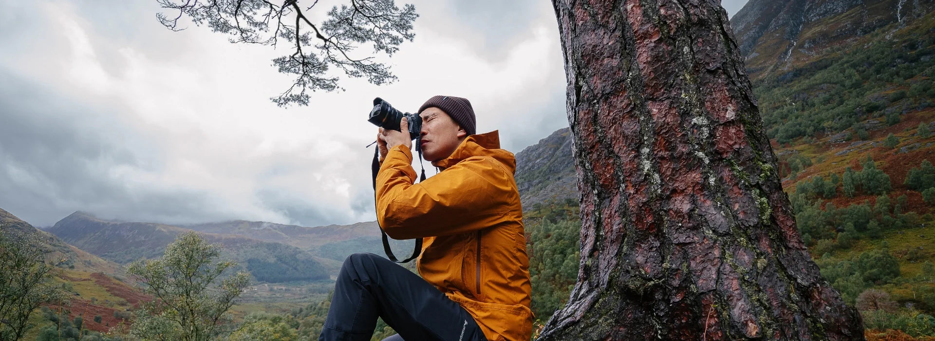 Photographer in the mountains