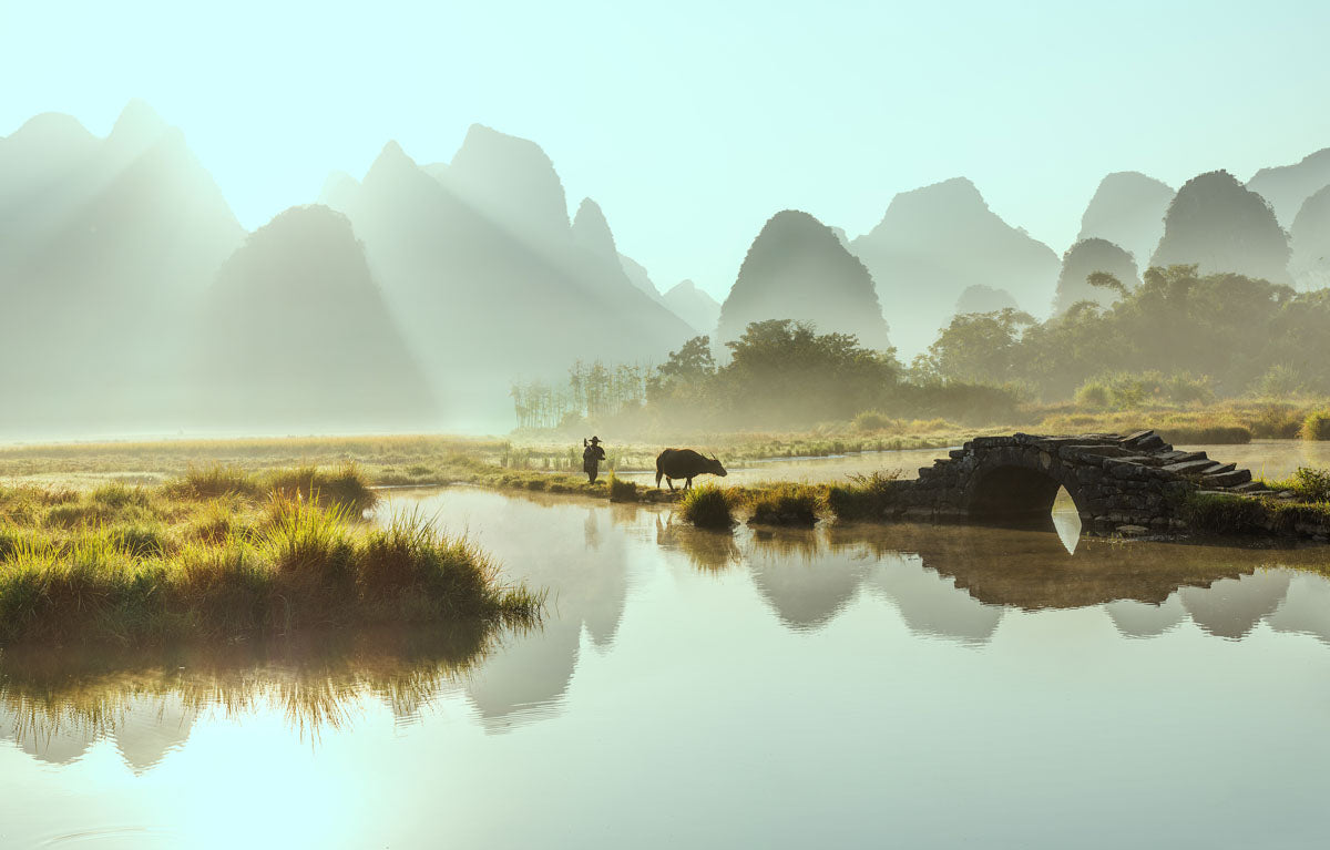 Stunning landscape shot in Asia