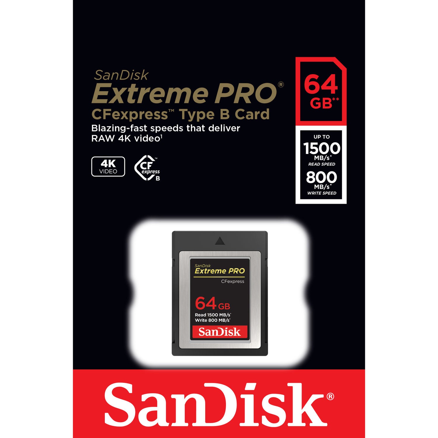 Sandisk Extreme Pro SDXC Card UHS-I, up to 200mb/s Read Speeds - Pro Photo