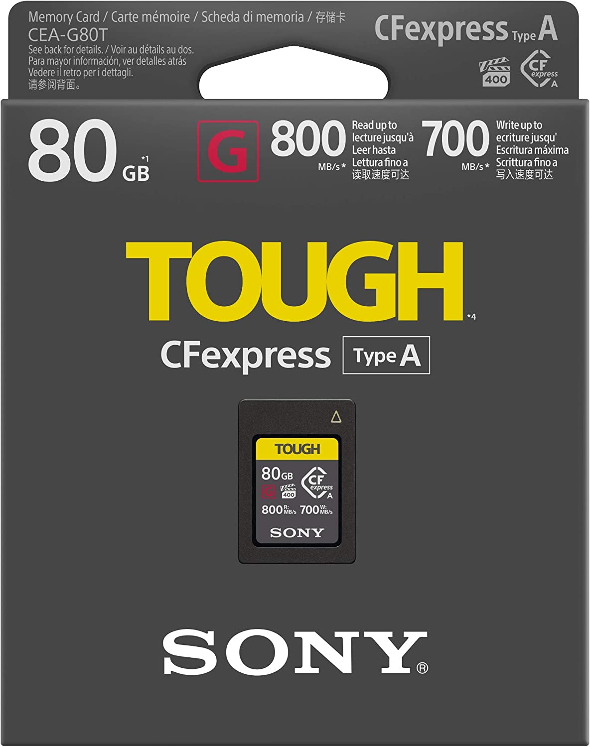 Sony 128GB SF-G Tough UHS-II SDXC Memory Card - 300MB/s UHS-II V90 8K