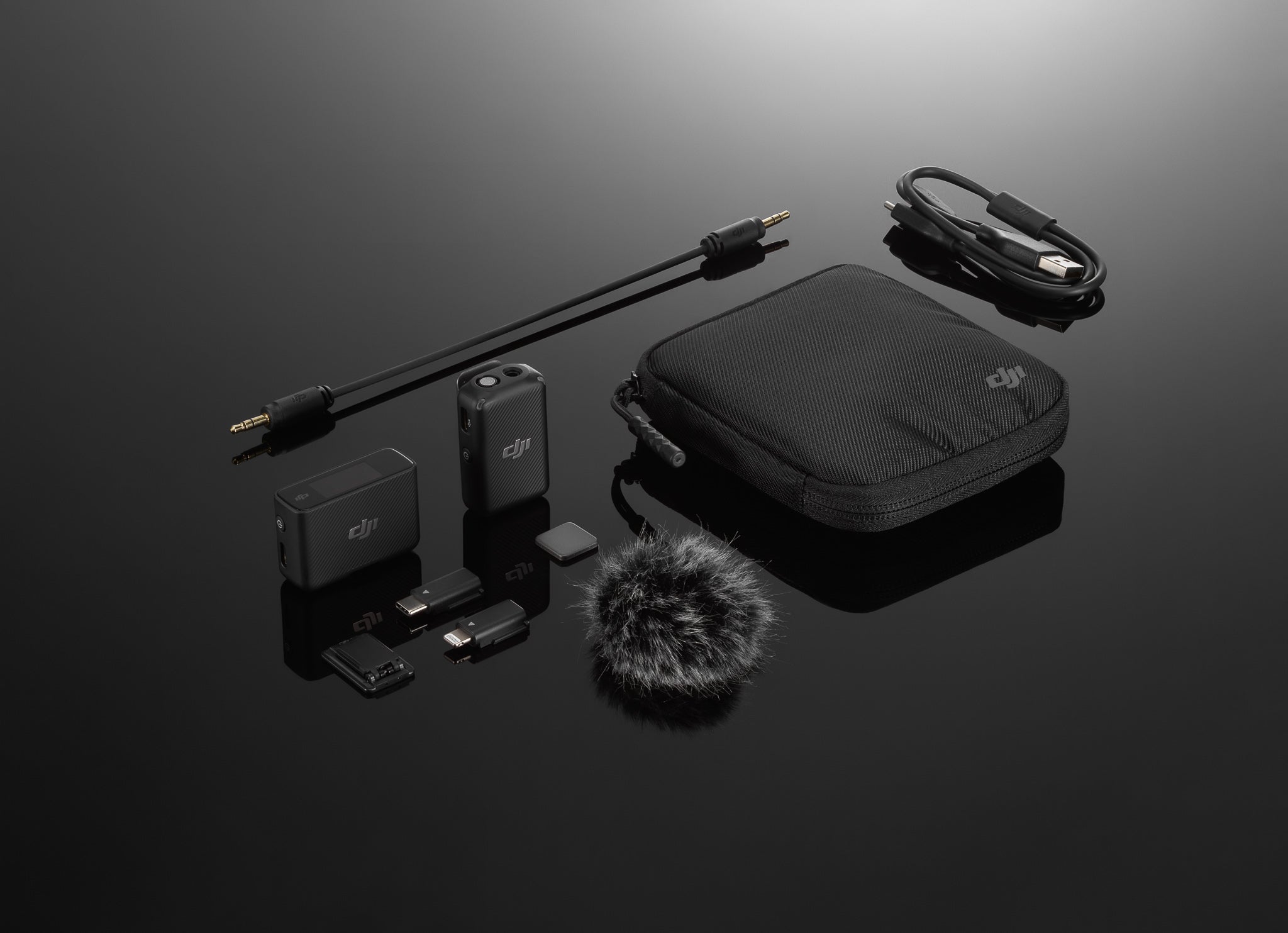 DJI Mic Wireless Microphone Kit - (2Tx + 1Rx) Includes 2 Transmitters