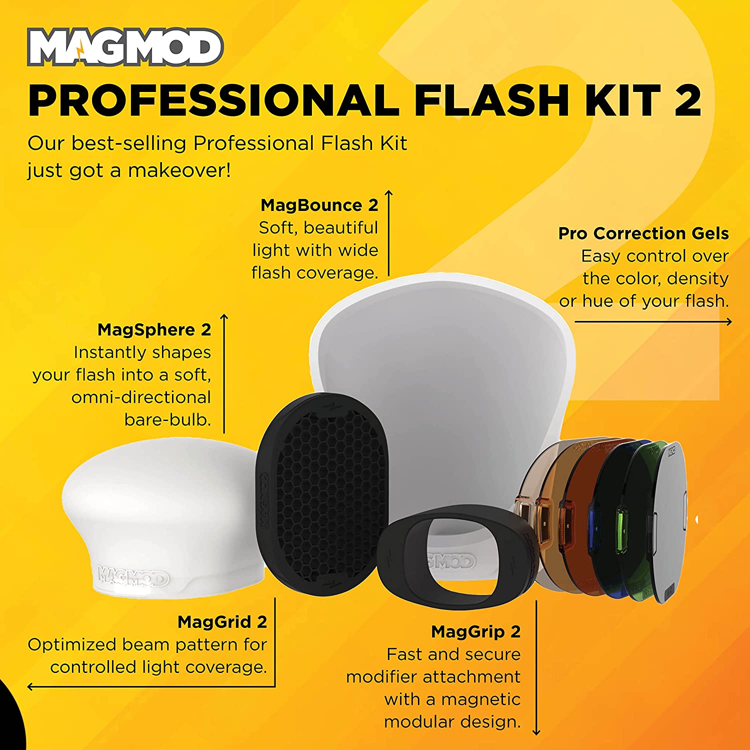 Magmod Starter Flash Kit 2 - Grip, Grid , Sphere