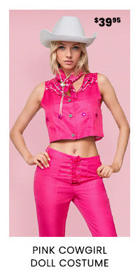 Pink Cowgirl Doll Costume