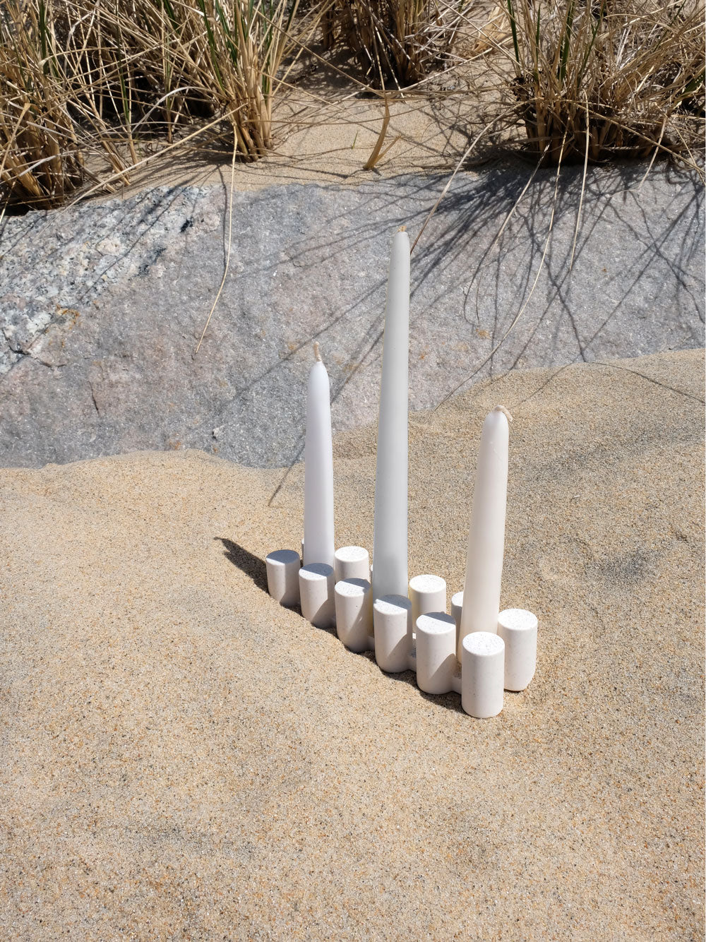 Clay Taper Candle Holders