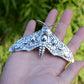 Luna Moth French Barrette Gothic Witch Hairpin Moon Phase Butterfly Hair Clip