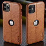 New Slim Luxury Leather Back Case Cover For iPhone