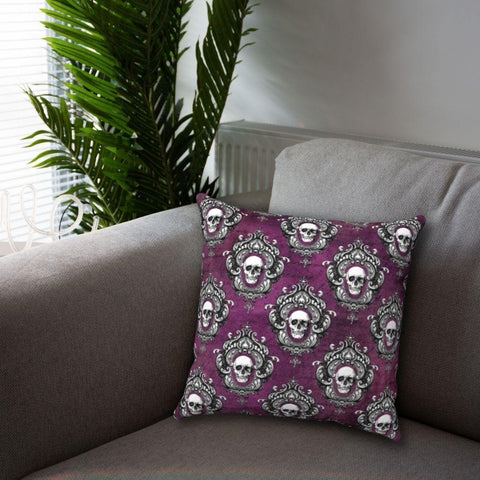 Skull Throw Pillows Carpe Noctem Goth, Biker, Punk style homemade