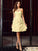 A-Line/Princess Sleeveless Short Sweetheart Ruched Chiffon Bridesmaid Dresses