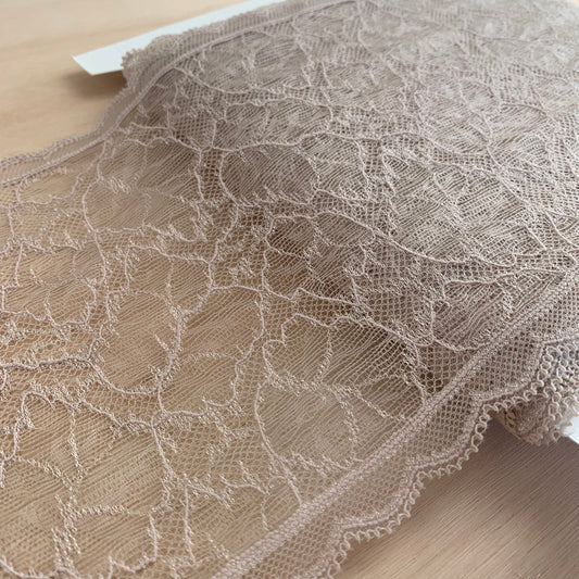Non-stretch Floral Galloon Lace 14cm, Bra Making Supplies UK