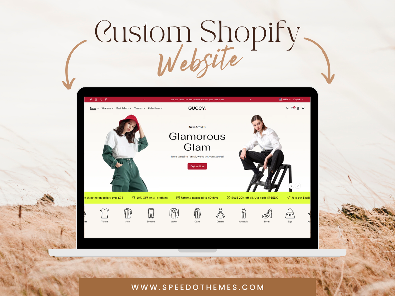 Custom Shopify Website