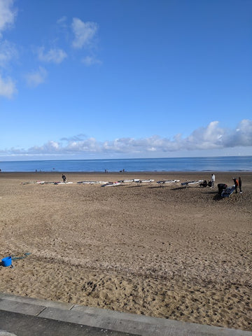 Welsh Rowing Team getting set up.