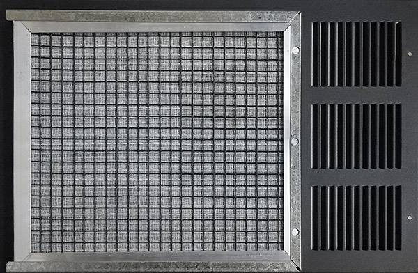Air Filter on Wall Grille