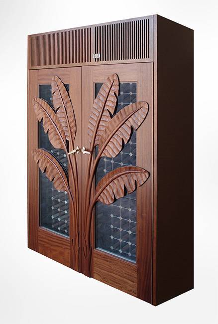 Custom Palm Wood Cabinet Thumbnail 2