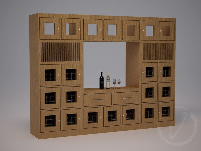 Custom Wine Lockers with Display Window Thumbnail 2