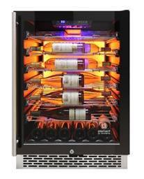 Private Reserve Series 41-Bottle Backlit Panel Commercial 54 Single-Zone Wine Cooler