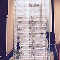 Glass Cabinet with Zero G Acrylic Racking Thumbnail 1