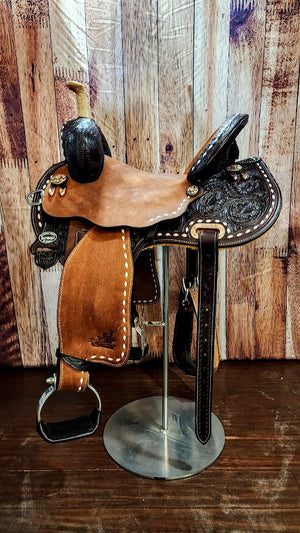 13.5 to 17 Circle Y Josey Cash Go Round Saddle MJ48 w/Free Pad