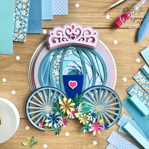 Iris folding princess carriage