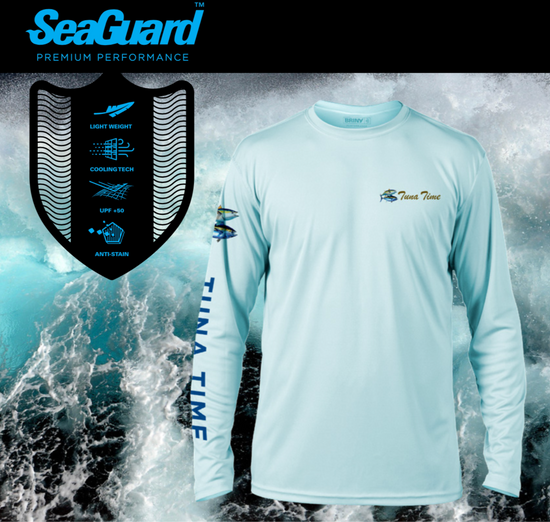 SeaGuard Premium Performance (UPF 50+) Short Sleeve Fishing Shirt – Tuna  Time
