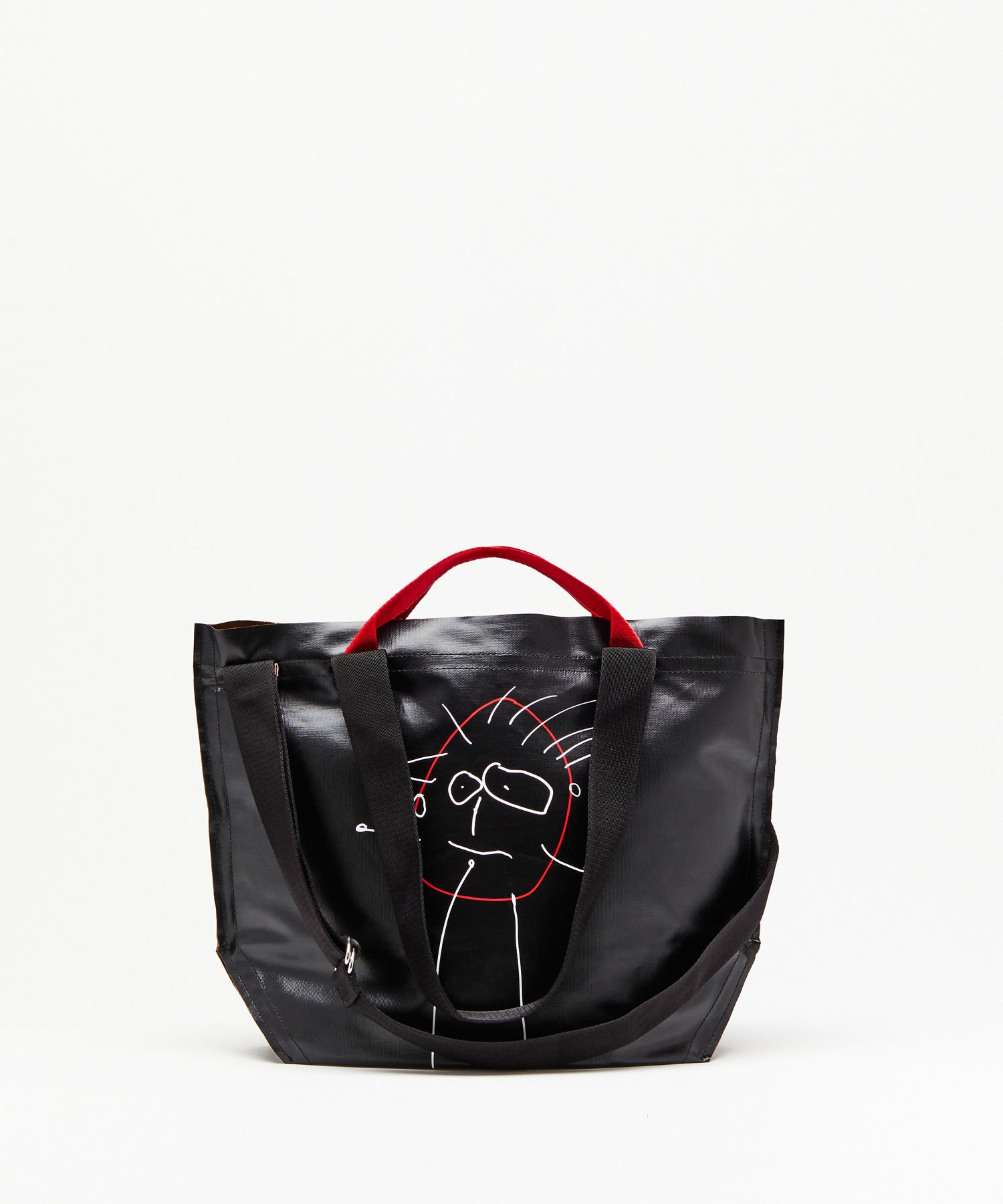 Pili And Bianca Medium Tote Bag | Black | Plan C